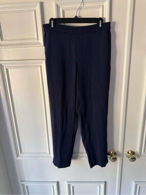 J. Crew Factory Jamie Navy Straight-Leg Work Pants